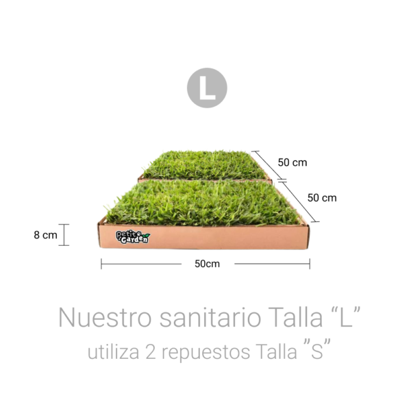 Repuesto sanitario de pasto Talla L cuotas